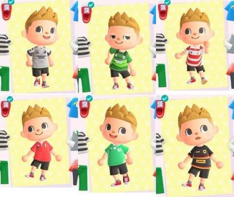 Animal Crossing Rugby Jerseys